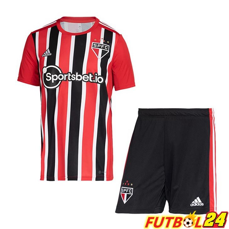 Camisetas De Futbol Sao Paulo FC Ninos Segunda Rojo 2022/2023