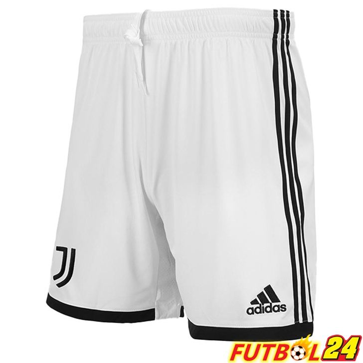 Cortos de Futbol Juventus Primera Blanco Negro 2022/2023