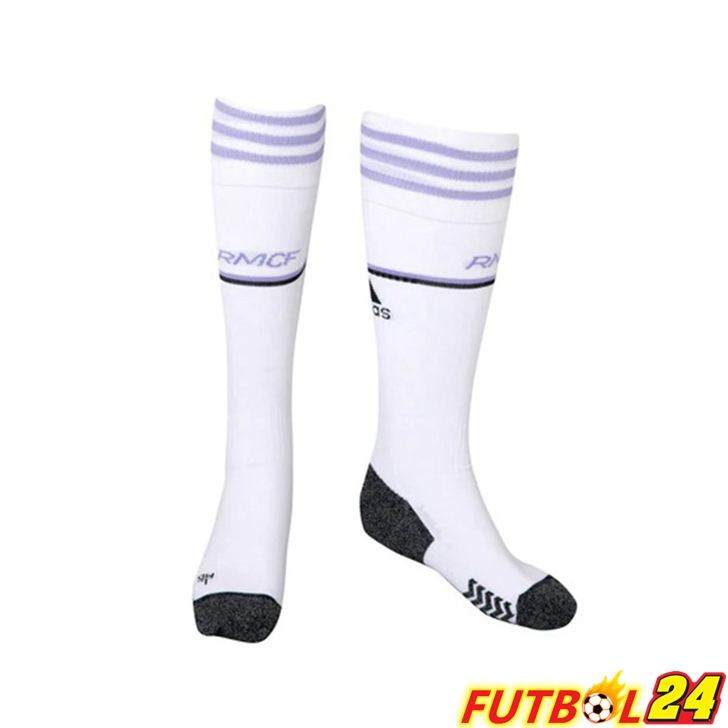 Calcetines De Futbol Real Madrid Primera Blanco 2022/2023