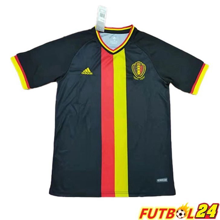 Camiseta Bélgica Segunda Negro Version Leak Copa Del Mundo 2022