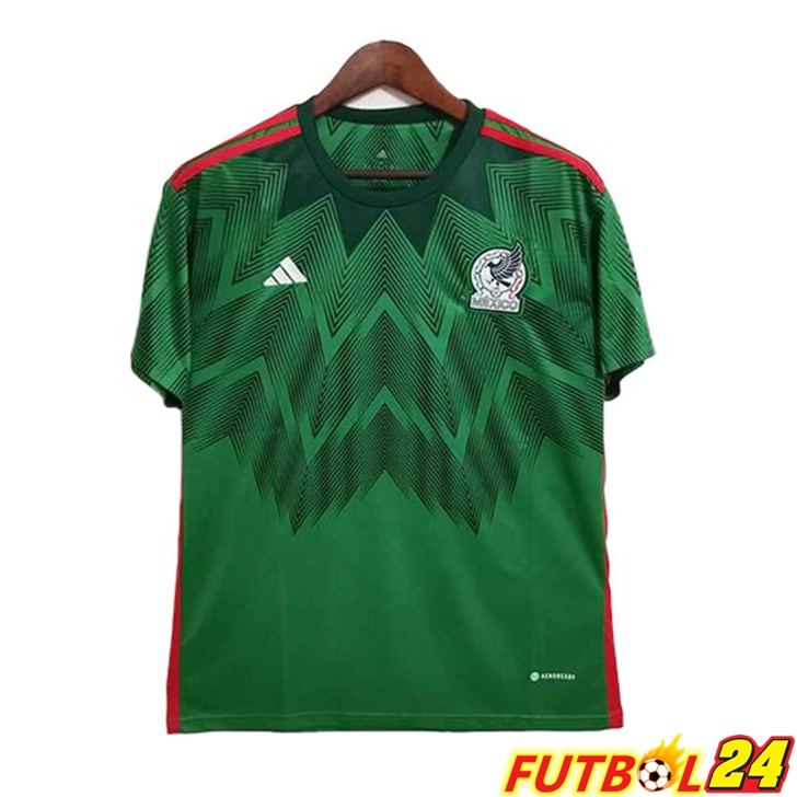 Camiseta México Primera Verde Version Leak Copa Del Mundo 2022