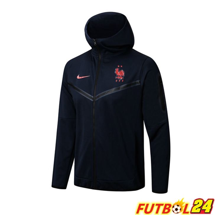 Chaqueta Con Capucha Francia Azul Royal 2022/2023