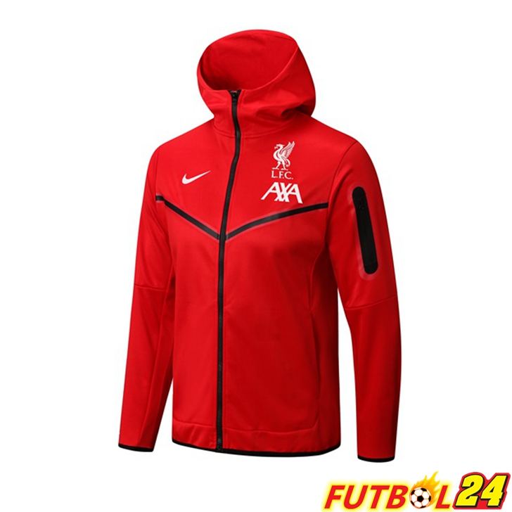 Chaqueta Con Capucha FC Liverpool Rojo 2022/2023