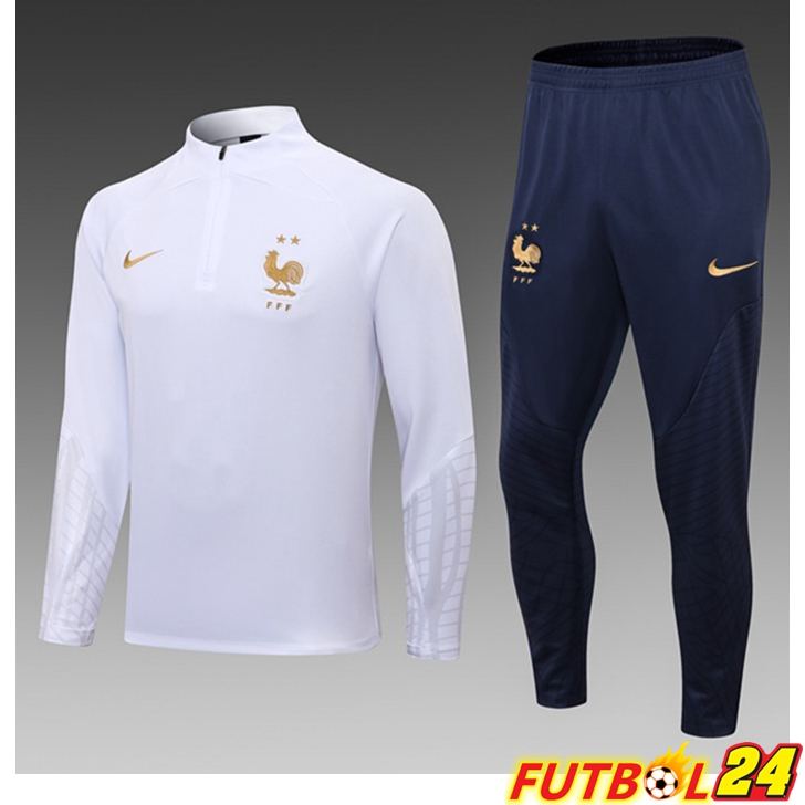 Chandal Equipos De Futbol Francia Ninos Blanco 2022/2023