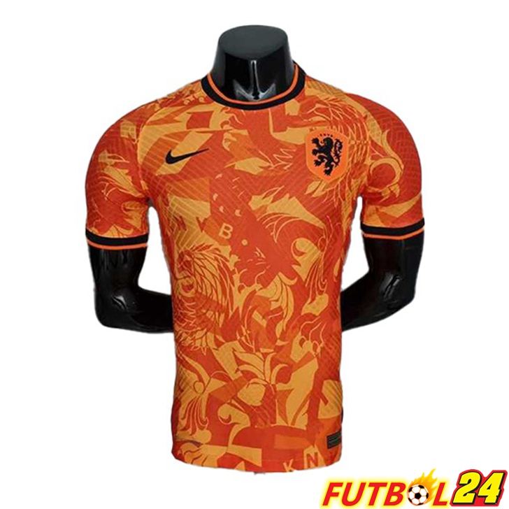 Camiseta Países Bajos Primera Naranja Version Leak Copa Del Mundo 2022