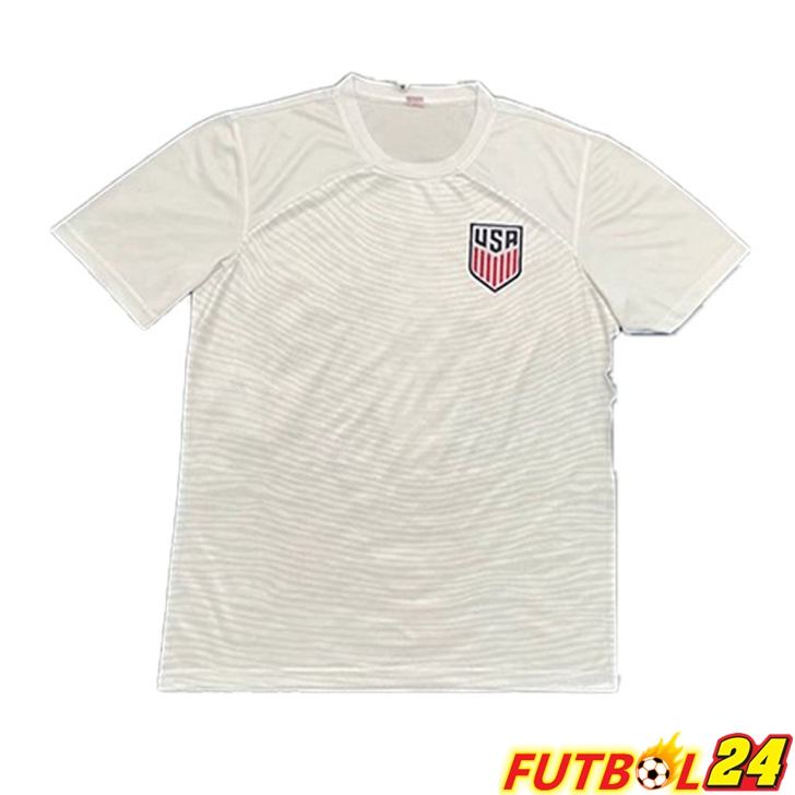 Camiseta Estados Unidos Primera Blanco Version Leak Copa Del Mundo 2022