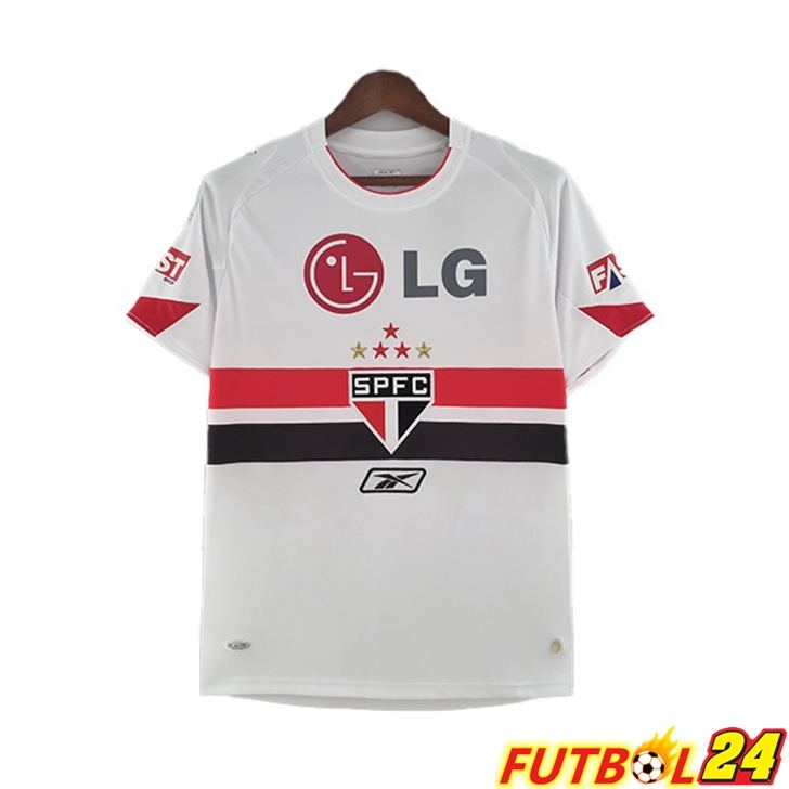 Camisetas De Futbol Sao Paulo FC Retro Primera Blanco 2006