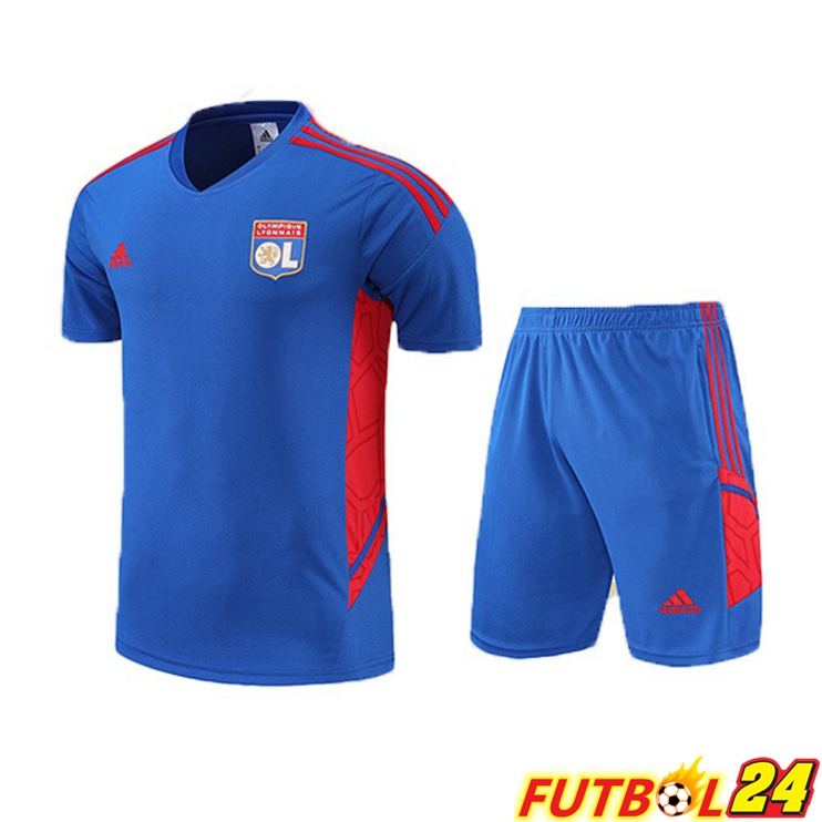 Camiseta Entrenamiento Lyon OL + Cortos Azul 2022/2023
