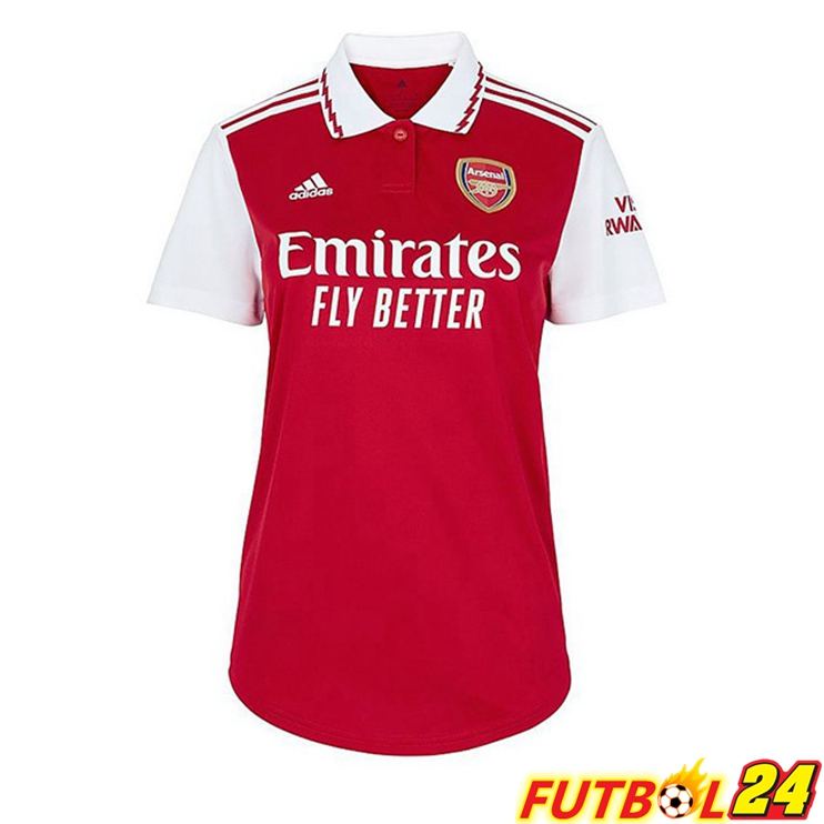 Camisetas De Futbol Arsenal Primera Mujer Rojo Blanco 2022/2023
