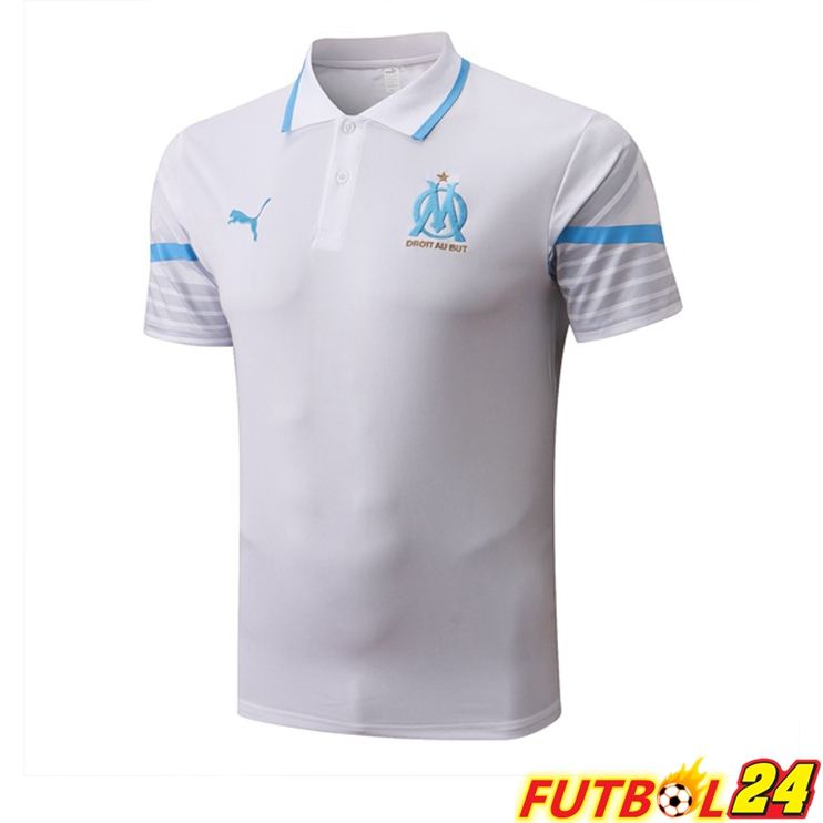 Camiseta Polo Marsella OM Blanco 2022/2023