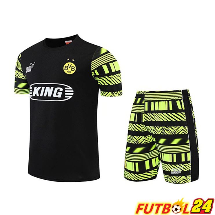 Camiseta Entrenamiento Dortmund BVB + Cortos Negro 2022/2023