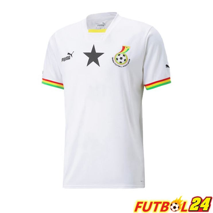 Camiseta Nacional Ghana Primera Blanco 2022/2023