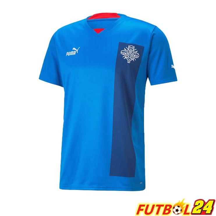 Camiseta Nacional Islandia Primera Azul 2022/2023