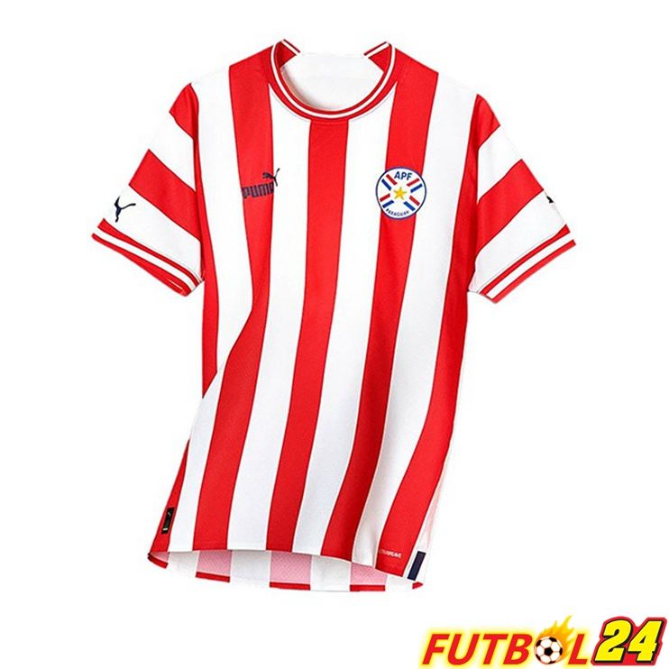 Camiseta Nacional Paraguay Primera Rojo Blanco 2022/2023