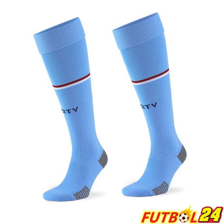 Calcetines De Futbol Manchester City Primera Azul 2022/2023