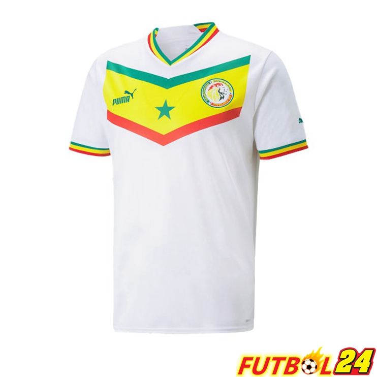 Camisetas De Futbol Senegal Primera Blanco Copa Del Mundo 2022