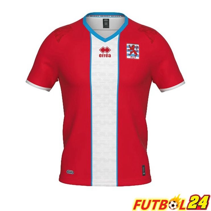Camiseta Nacional Luxemburgo Primera Rojo Blanco 2022/2023