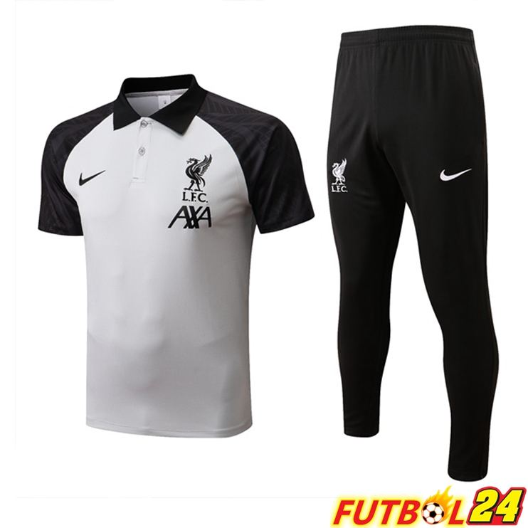 Camiseta Polo FC Liverpool + Pantalones Gris Negro 2022/2023