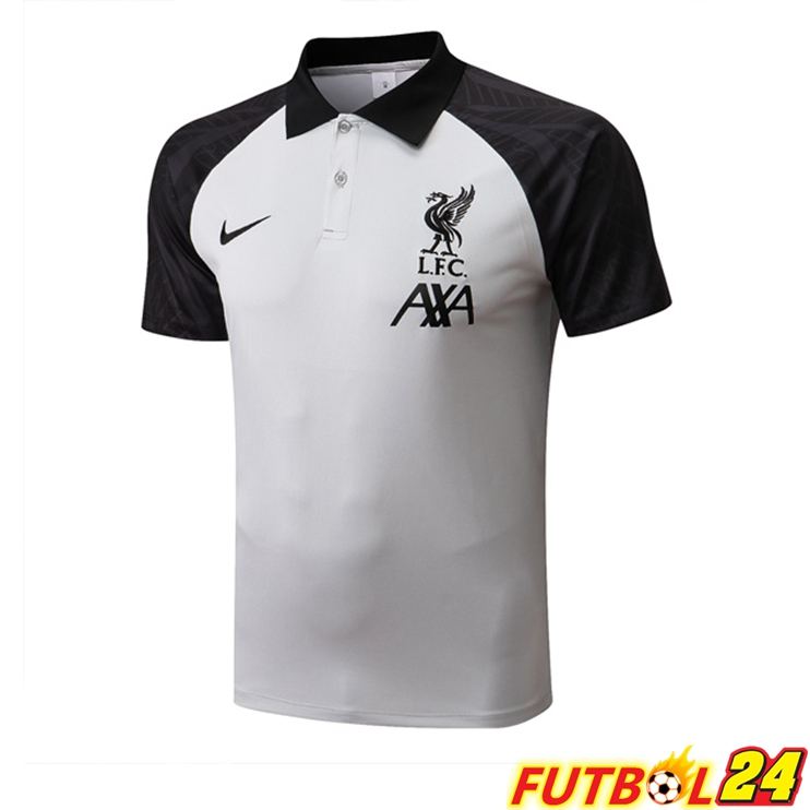 Camiseta Polo FC Liverpool Gris Negro 2022/2023
