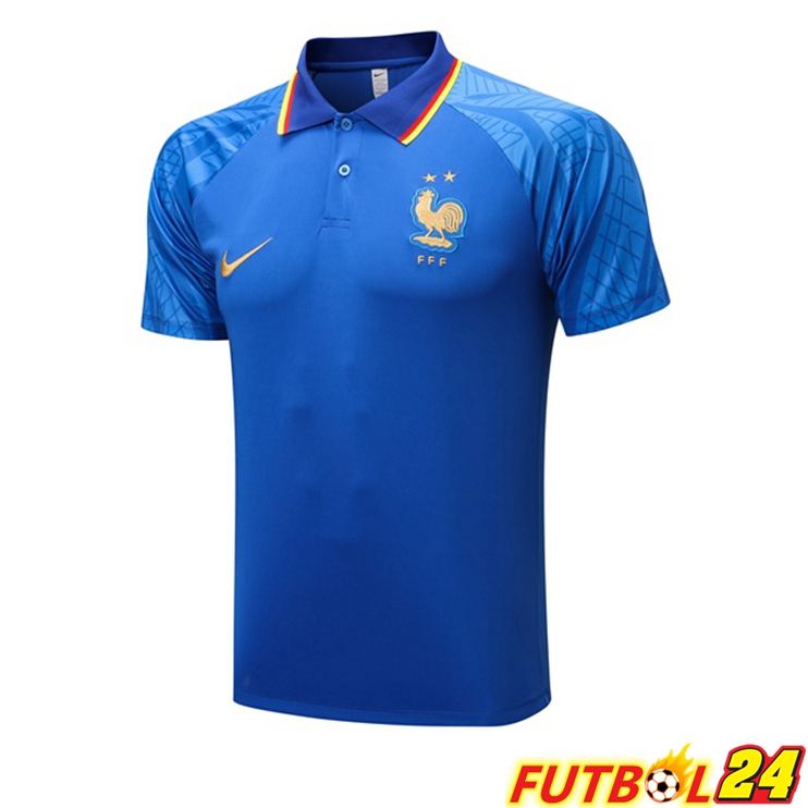 Camiseta Polo Francia Azul 2022/2023