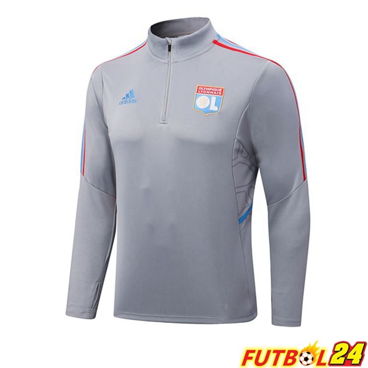 Sudadera De Entrenamiento Lyon OL Gris 22/23