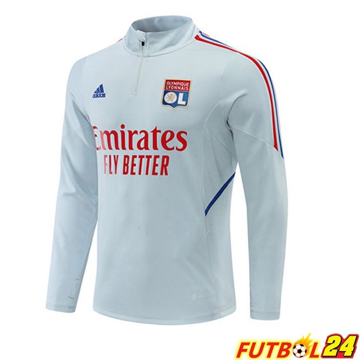 Sudadera De Entrenamiento Lyon OL Gris 22/23