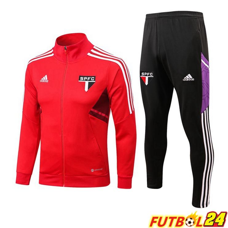 Chandal Equipos De Futbol - Chaqueta Sao Paulo FC Roja 22/23