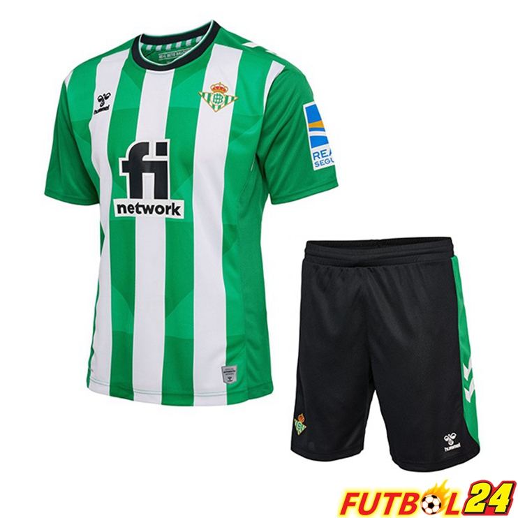 Camisetas De Futbol Real Betis Niño Primera Verde Blanco 22/23