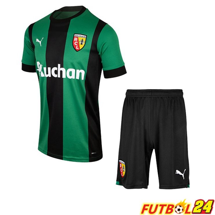 Camisetas De Futbol RC Lens Niño Segunda Verde Negro 22/23