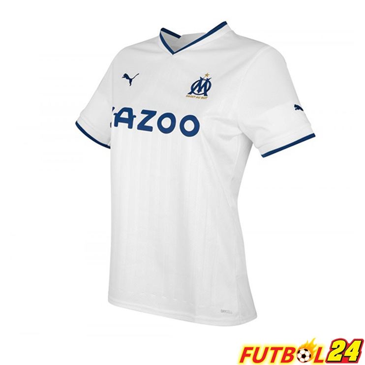 Camisetas De Futbol Marsella OM Mujer Primera Blanco 22/23