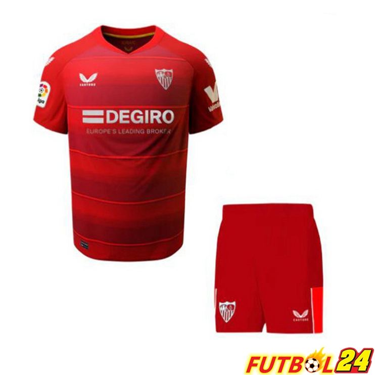 Camisetas De Futbol Sevilla FC Niño Segunda Roja 22/23