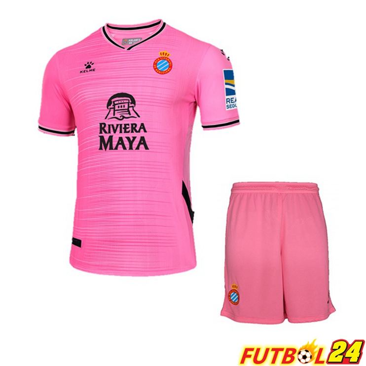 Camisetas De Futbol FC RCD Espanyol Niño Segunda Rosa 22/23