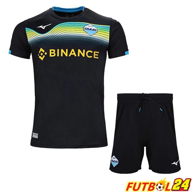 Camisetas De Futbol SS Lazio Niño Segunda Negro 22/23