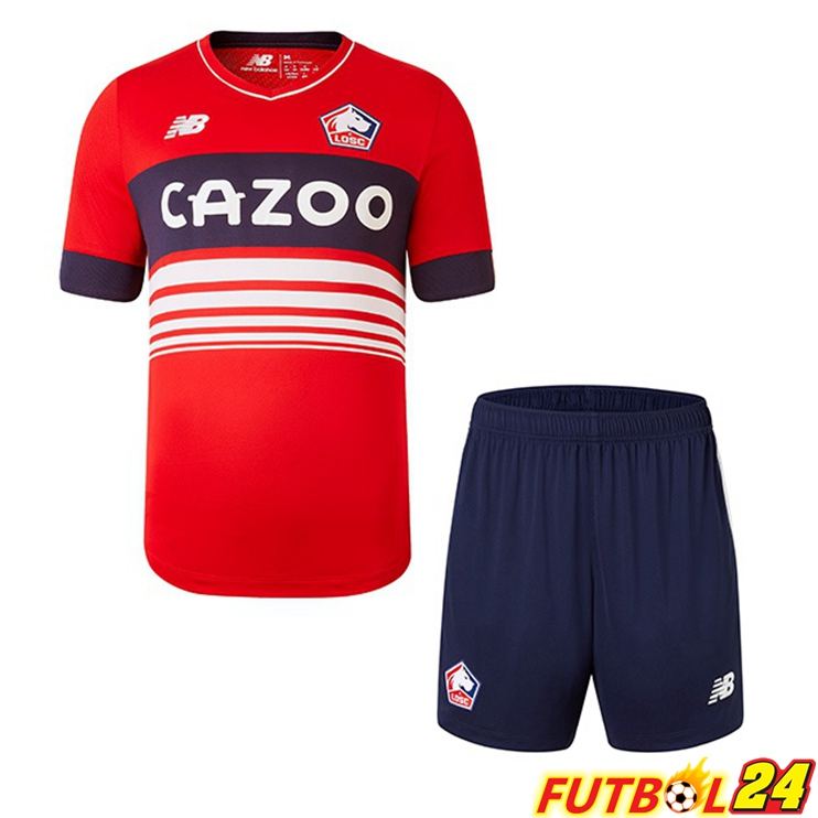 Camisetas De Futbol Lille OSC Niño Primera Roja 22/23