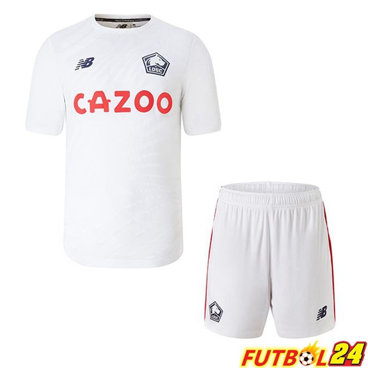 Camisetas De Futbol Lille OSC Niño Segunda Blanco 22/23