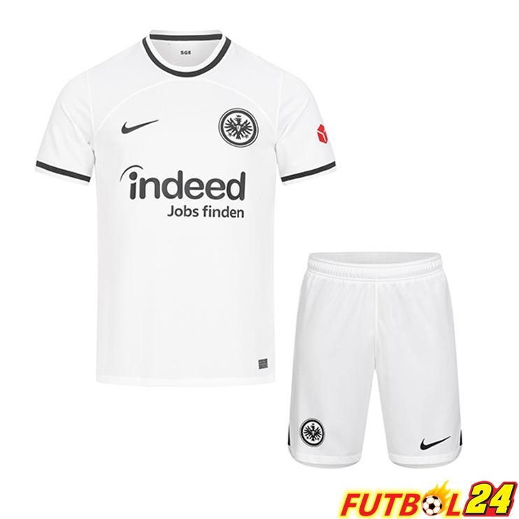 Camisetas De Futbol Eintracht Frankfurt Niño Primera Blanco 22/23