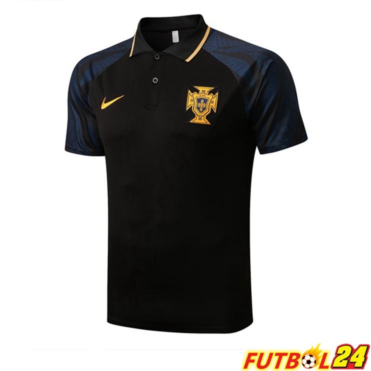 Camiseta Polo Portugal Negro 22/23