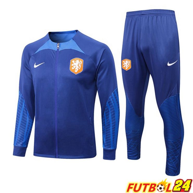 Chandal Equipos De Futbol - Chaqueta Países Bajos Azul 22/23