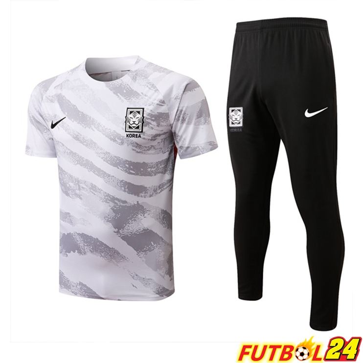 Camiseta Entrenamiento Corea + Pantalones Blanco 22/23