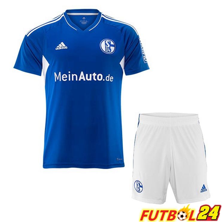 Camisetas De Futbol Schalke 04 Ninos Primera Azul 2022/2023