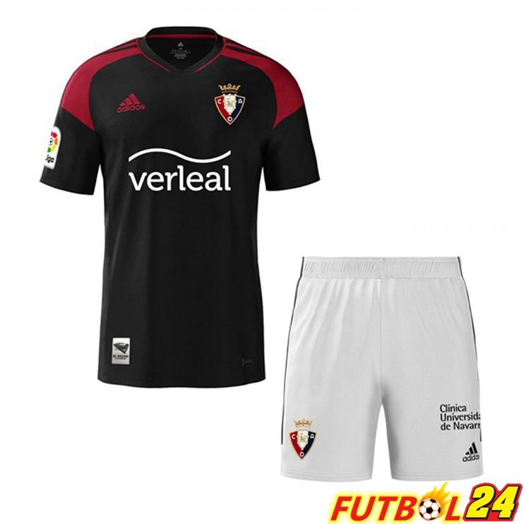 Camisetas De Futbol CA Osasuna Ninos Segunda Negro 2022/2023