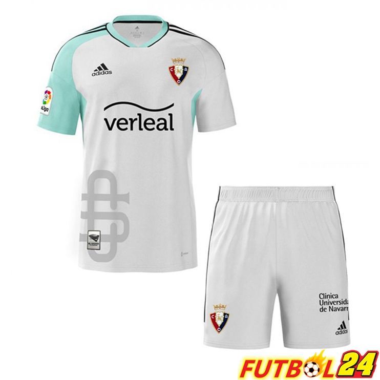 Camisetas De Futbol CA Osasuna Ninos Tercera Bianco 2022/2023