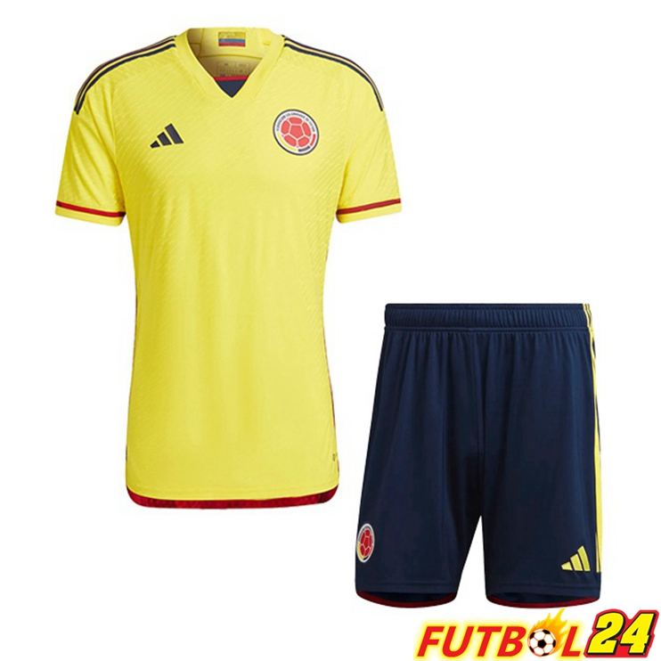 Camisetas De Futbol Colombia Ninos Primera Amarillo 2022/2023