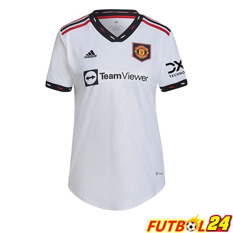 Camisetas De Futbol Manchester United Mujer Segunda Bianco 2022/2023