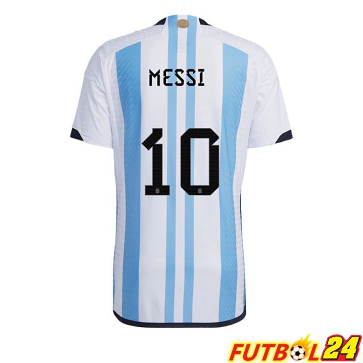 Camisetas De Futbol Argentina (MESSI 10) Primera Azul Bianco Copa Del Mundo 2022