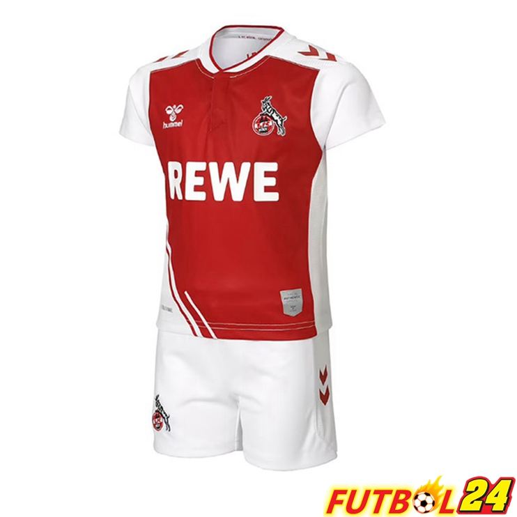 Camisetas De Futbol FC Koln Ninos Primera Rojo Bianco 2022/2023