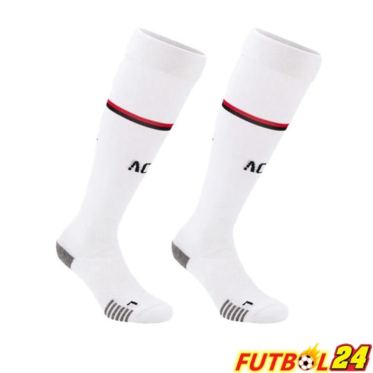 Calcetines De Futbol AC Milan Segunda Bianco 2022/2023