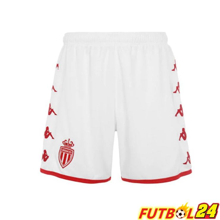 Cortos de Futbol AS Monaco Primera Rojo Bianco 2022/2023