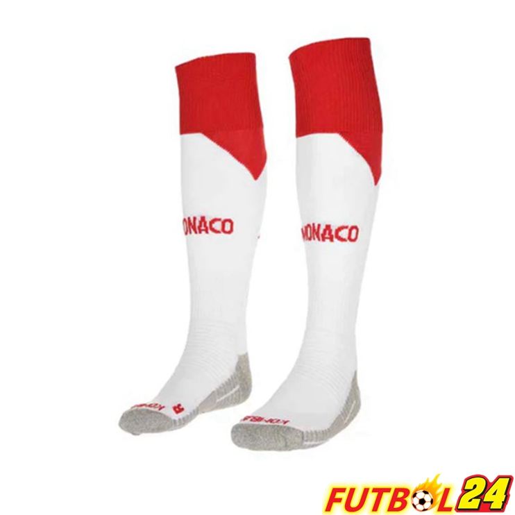 Calcetines De Futbol AS Monaco Primera Rojo Bianco 2022/2023