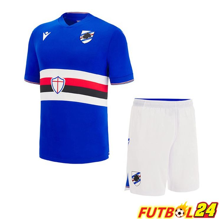 Camisetas De Futbol UC Sampdoria Ninos Primera Azul 2022/2023